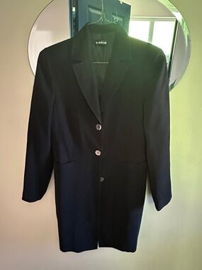 bebe Black Tailored Longline Blazer